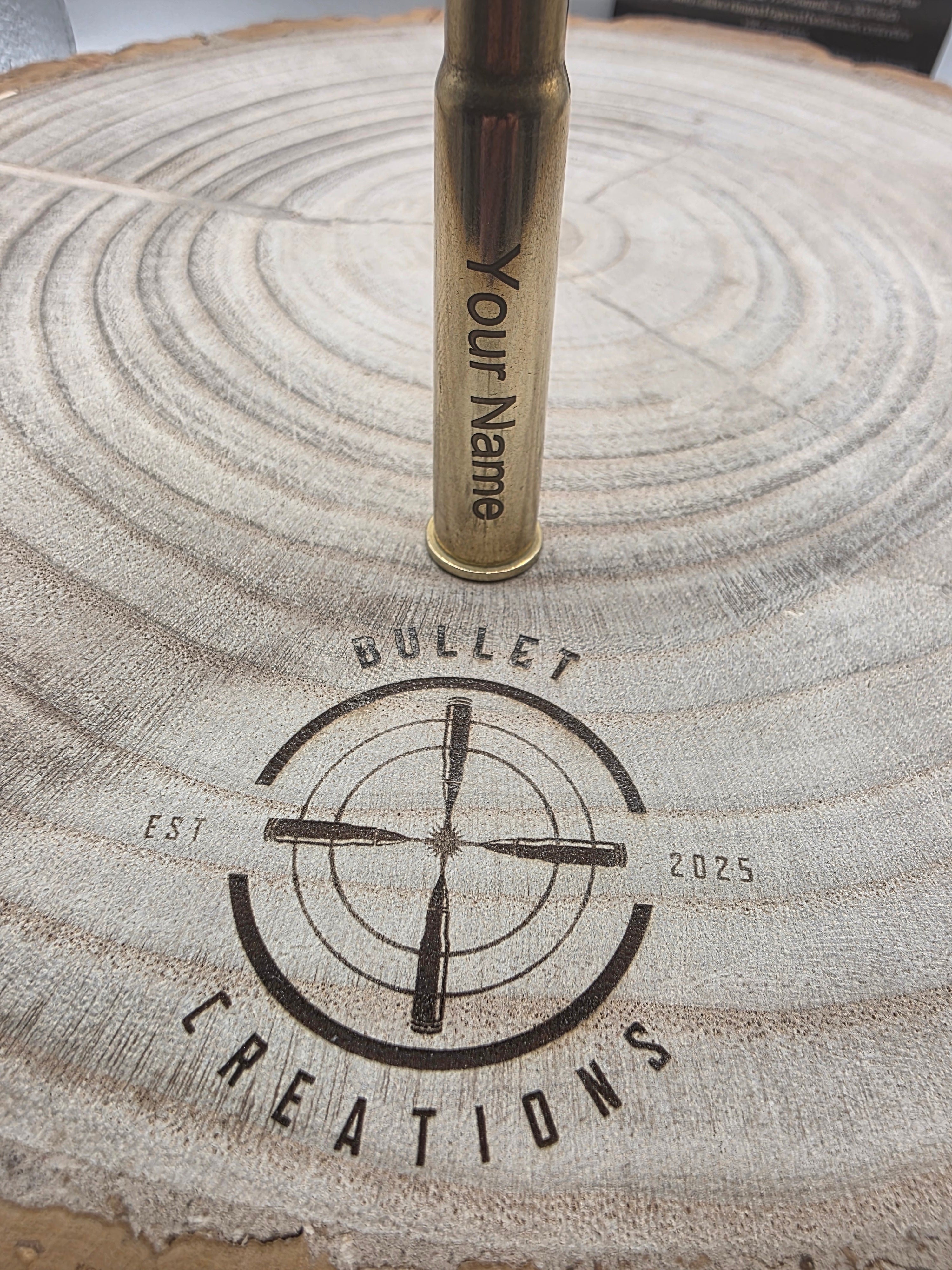 Personalised 303 British Real Bullet Keyring, Lee Enfield Bullet