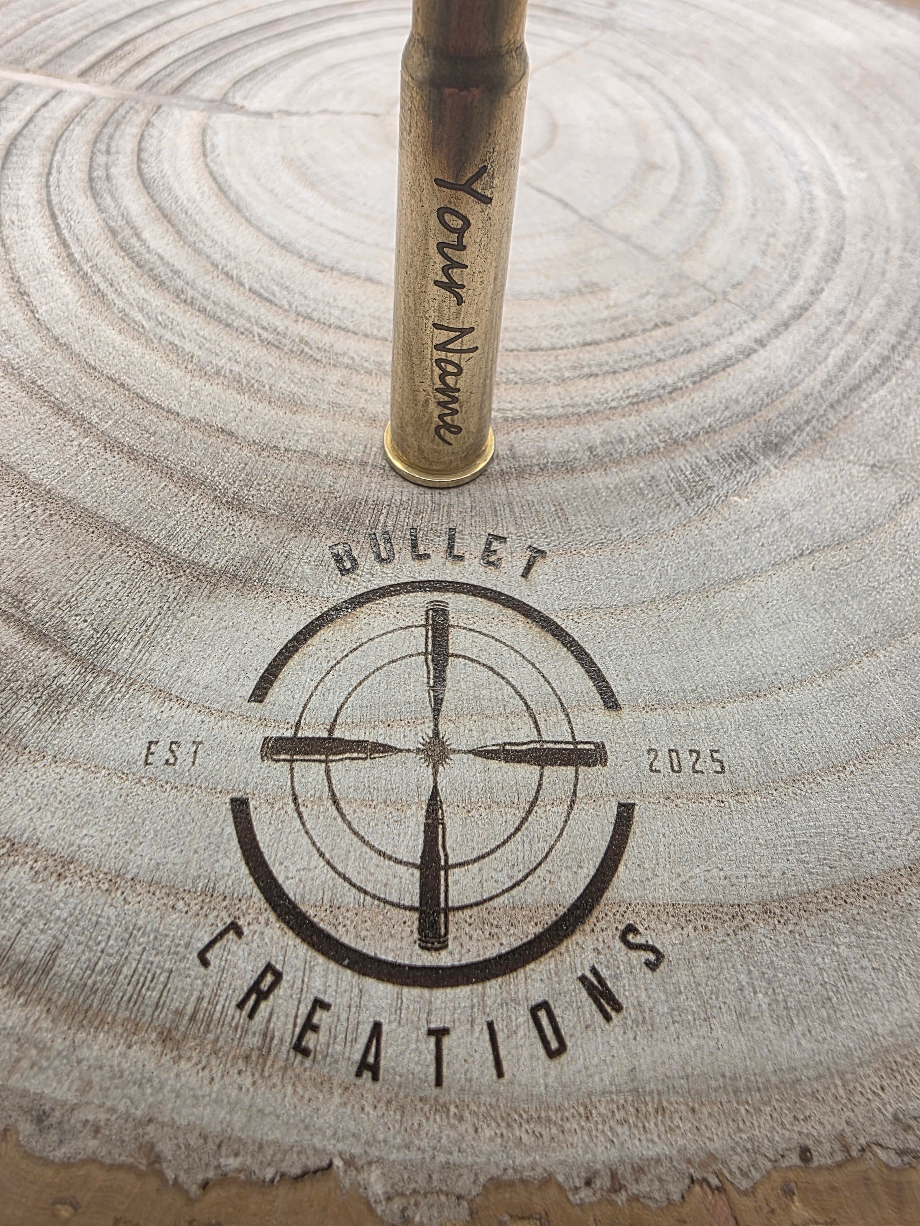 Personalised 303 British Real Bullet Keyring, Lee Enfield Bullet