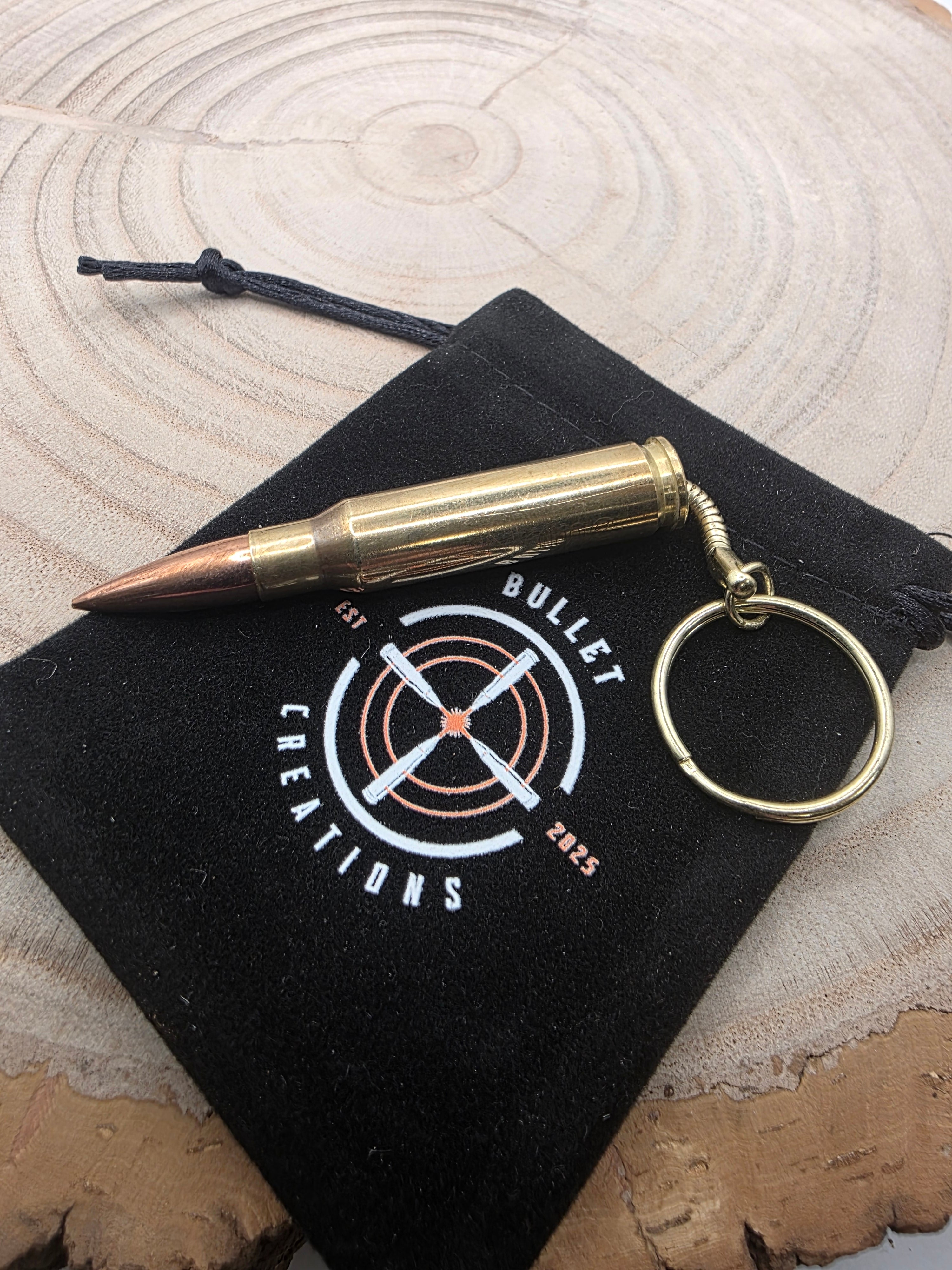 Personalised 762  308 Bullet Keyring