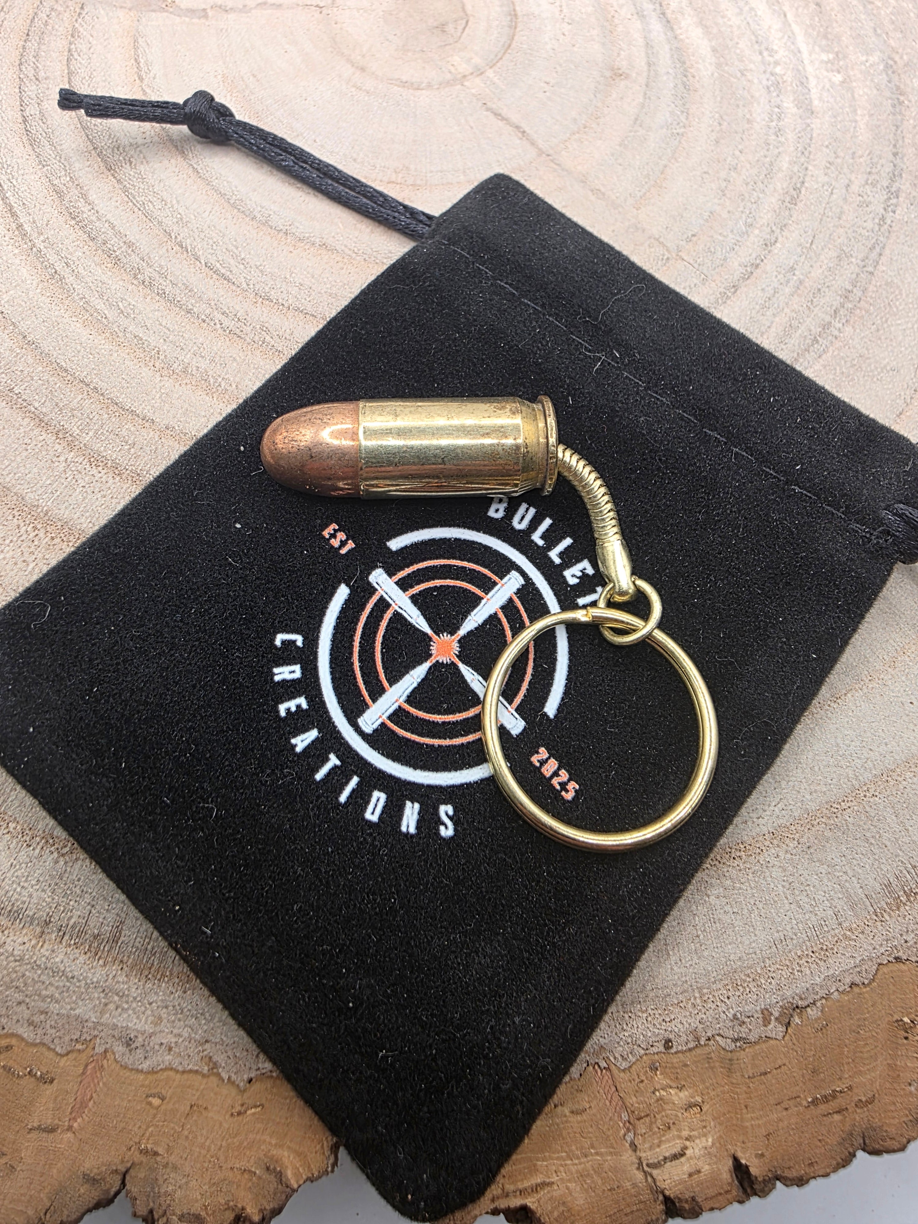 Personalised 45acp Bullet Keyring in Brass – A Unique Gift for Every Occasion!