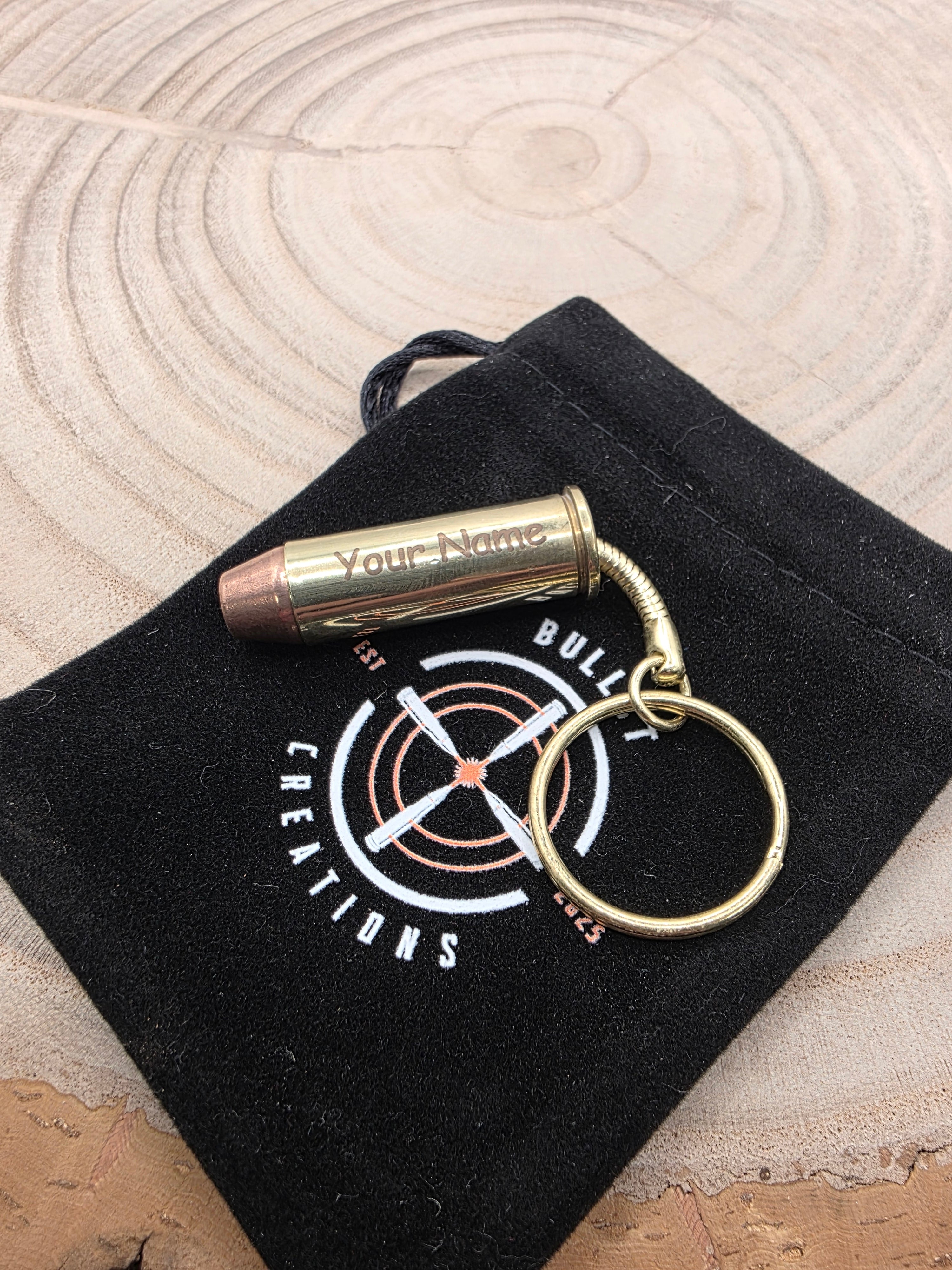 Personalised 44 Magnum Bullet Keyring – A Unique Gift for Every Occasion!