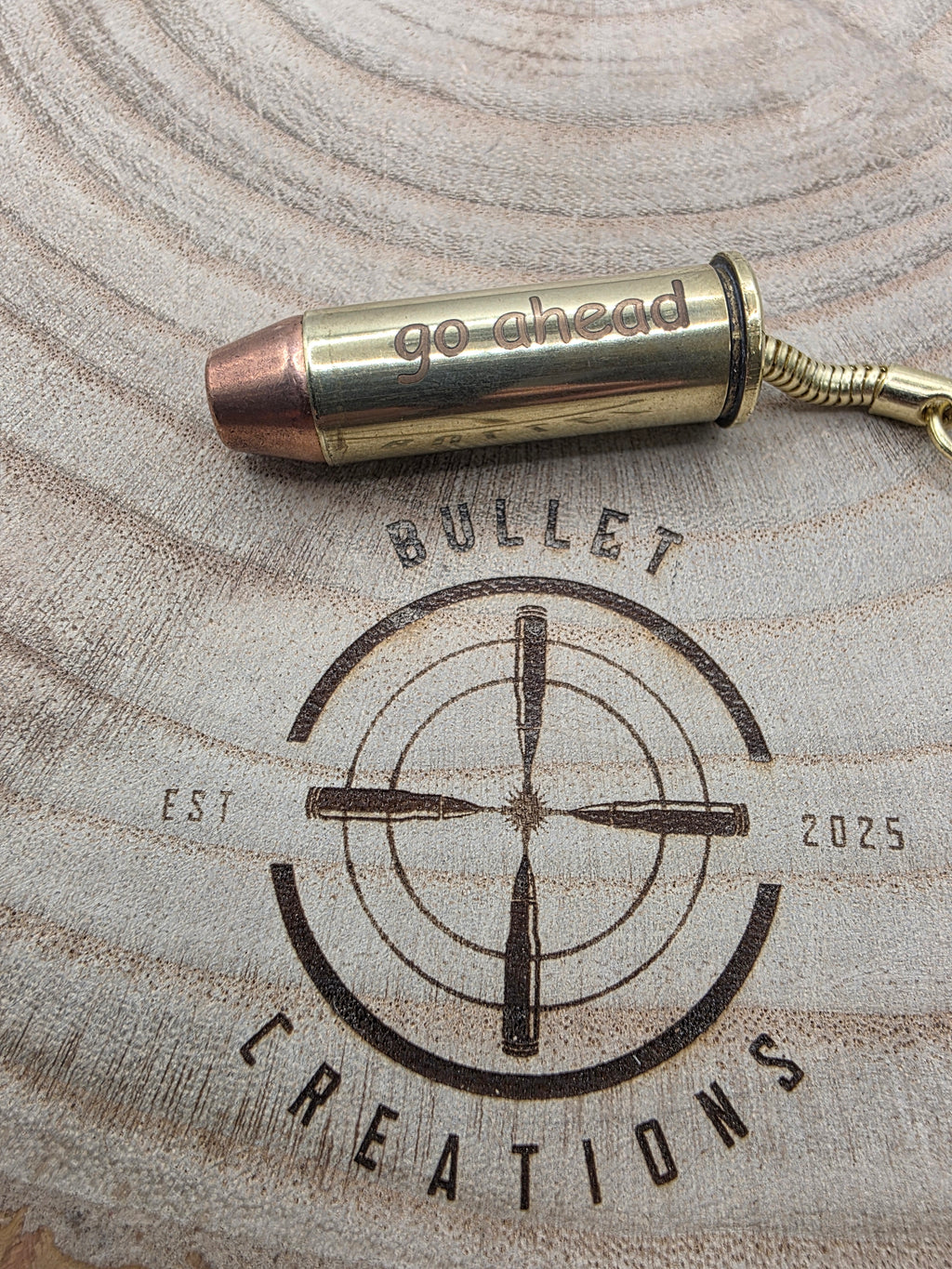 Personalised 44 Magnum Bullet Keyring – A Unique Gift for Every Occasion!