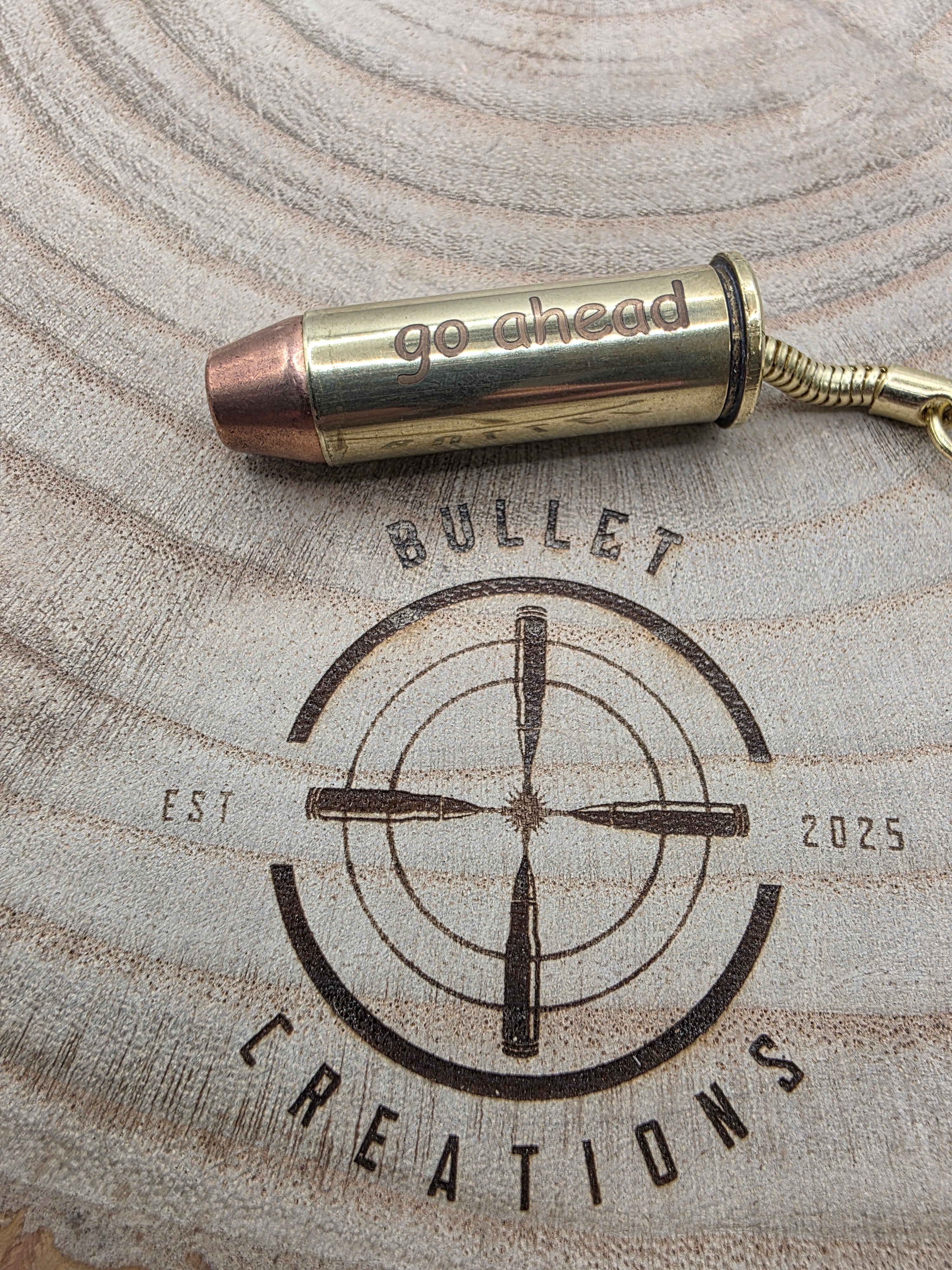 Personalised 44 Magnum Bullet Keyring – A Unique Gift for Every Occasion!