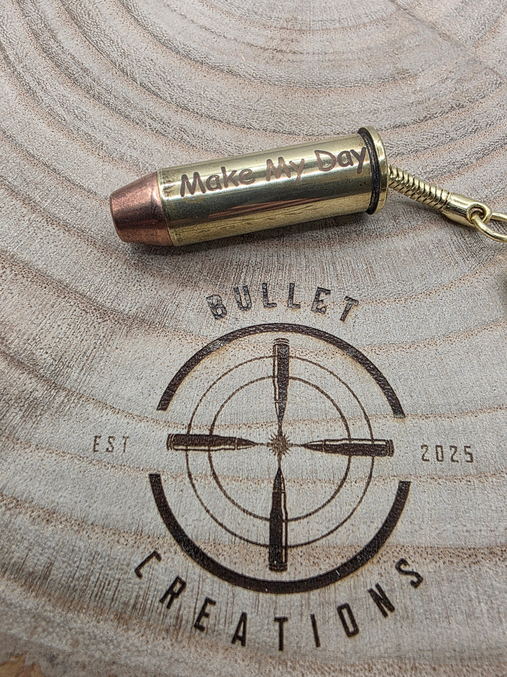Personalised 44 Magnum Bullet Keyring – A Unique Gift for Every Occasion!