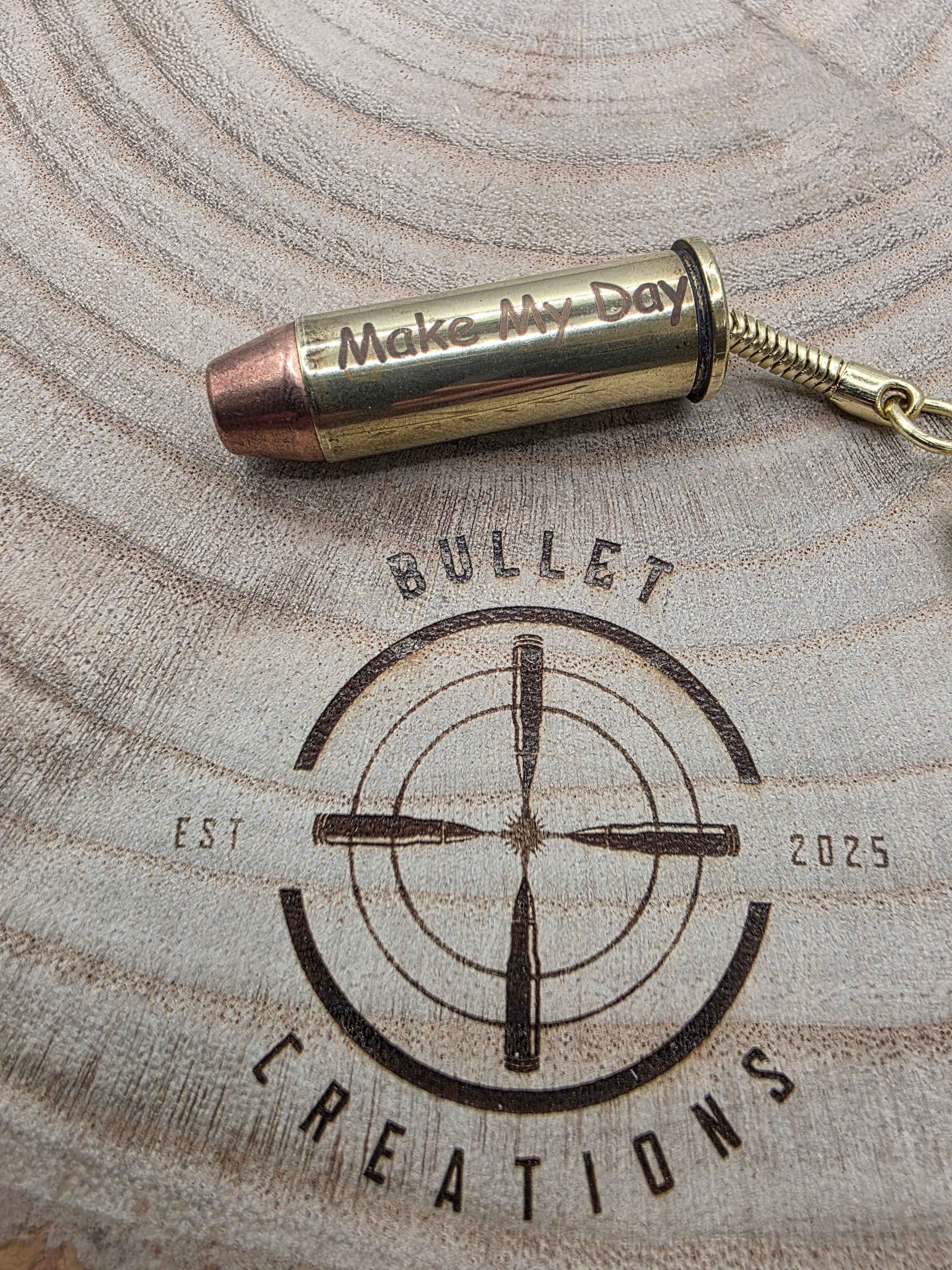 Personalised 44 Magnum Bullet Keyring – A Unique Gift for Every Occasion!