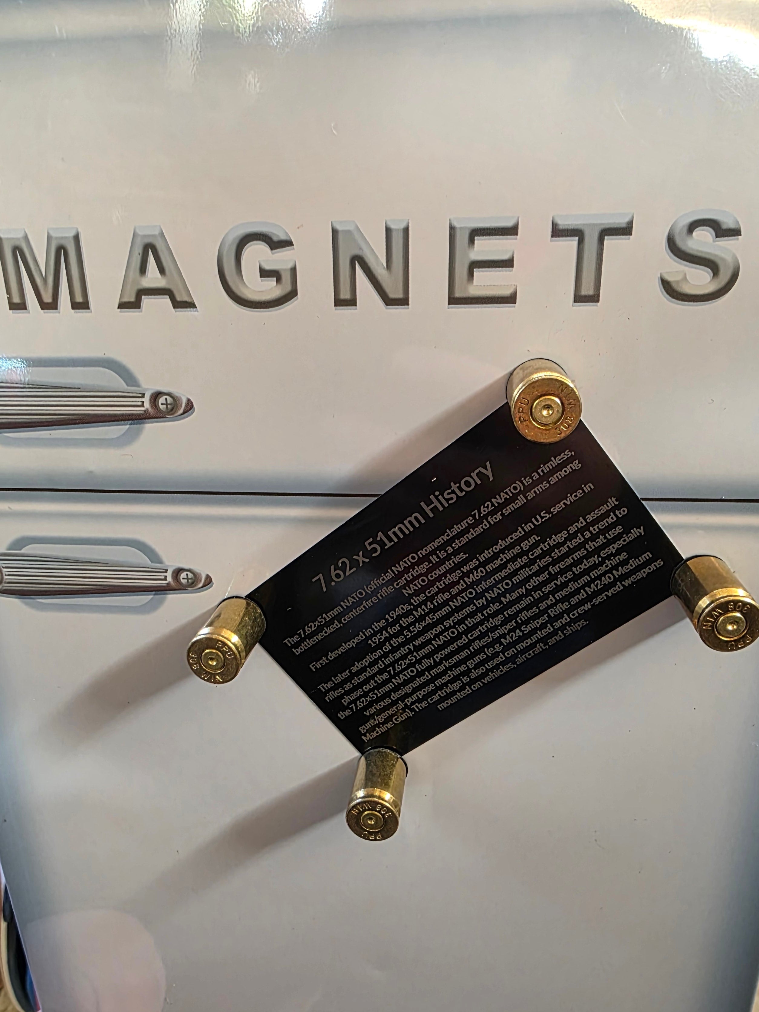 Up Cycled Bullet case fridge magnet 308 / 7.62mm