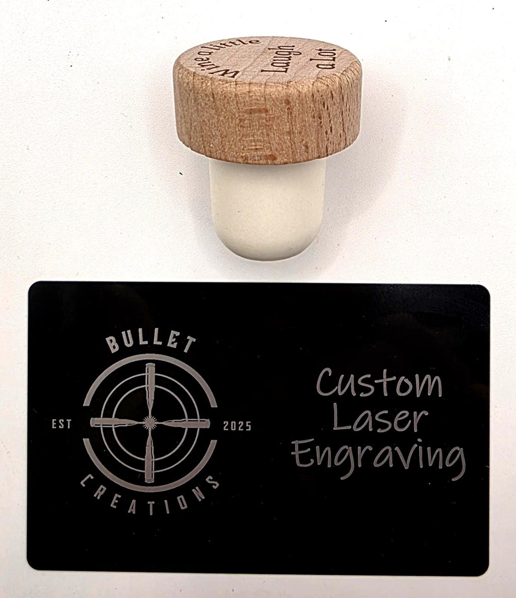 Wine bottle stoppers with message
