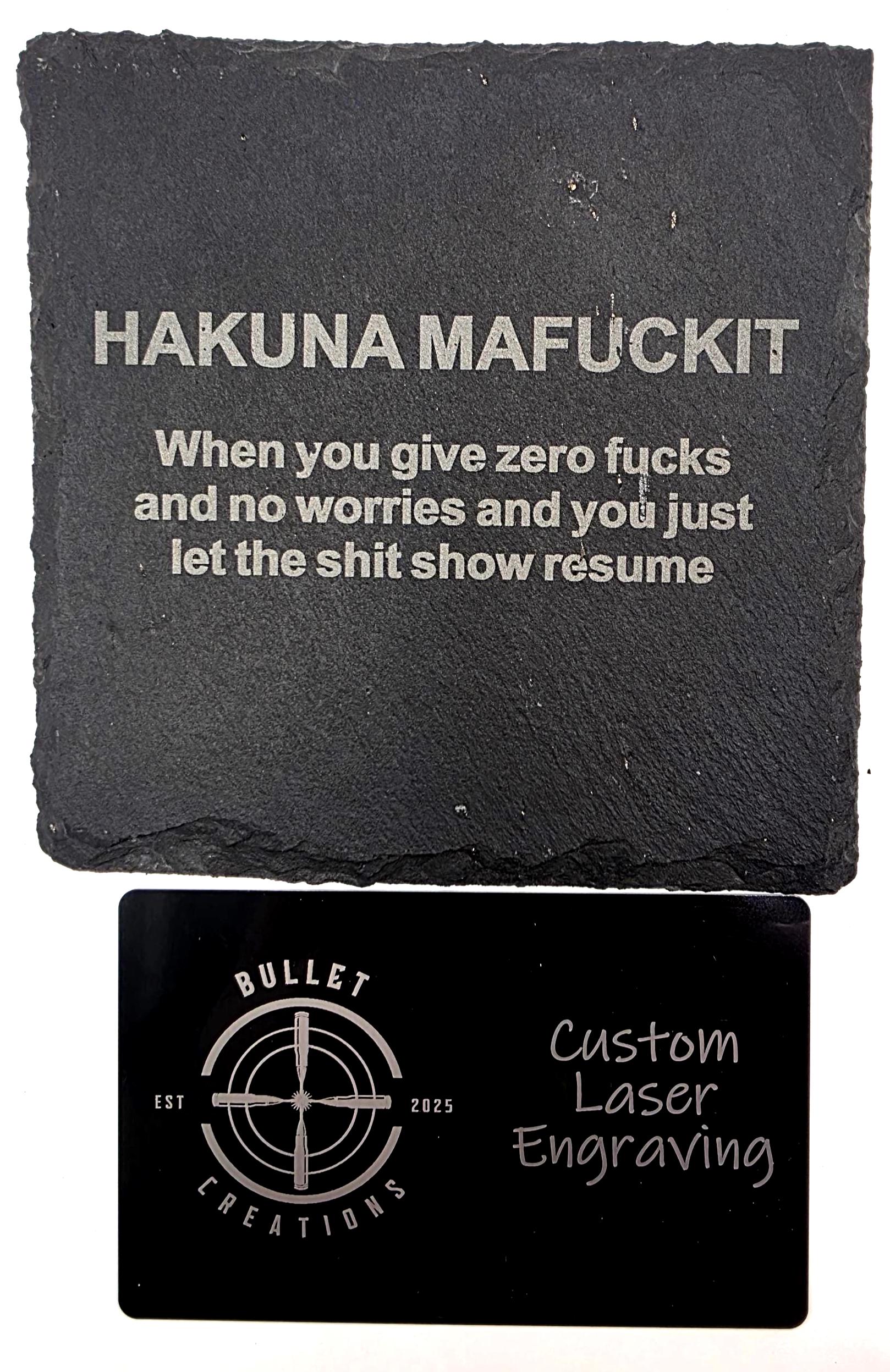 Word of the Day slate coasters
