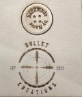 25mm Personalised Button Handmade By ........ (font 9)