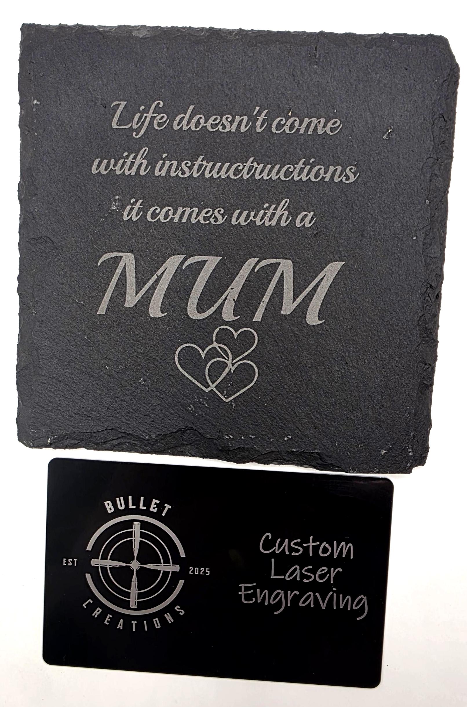 Mothers Day slate coasters