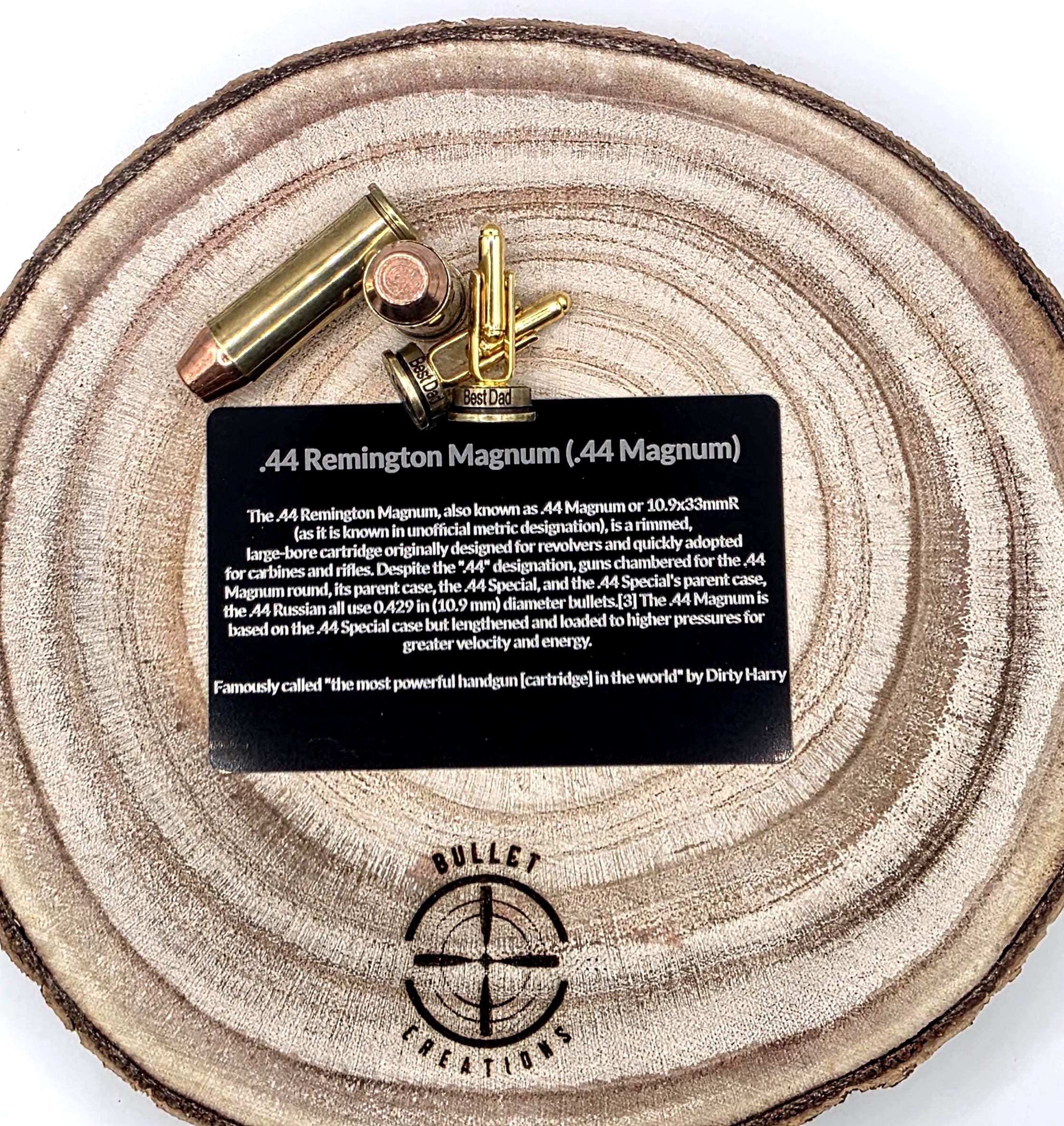 Best Dad Bullet cuff links, Fathers day gift. Go Ahead make his day!