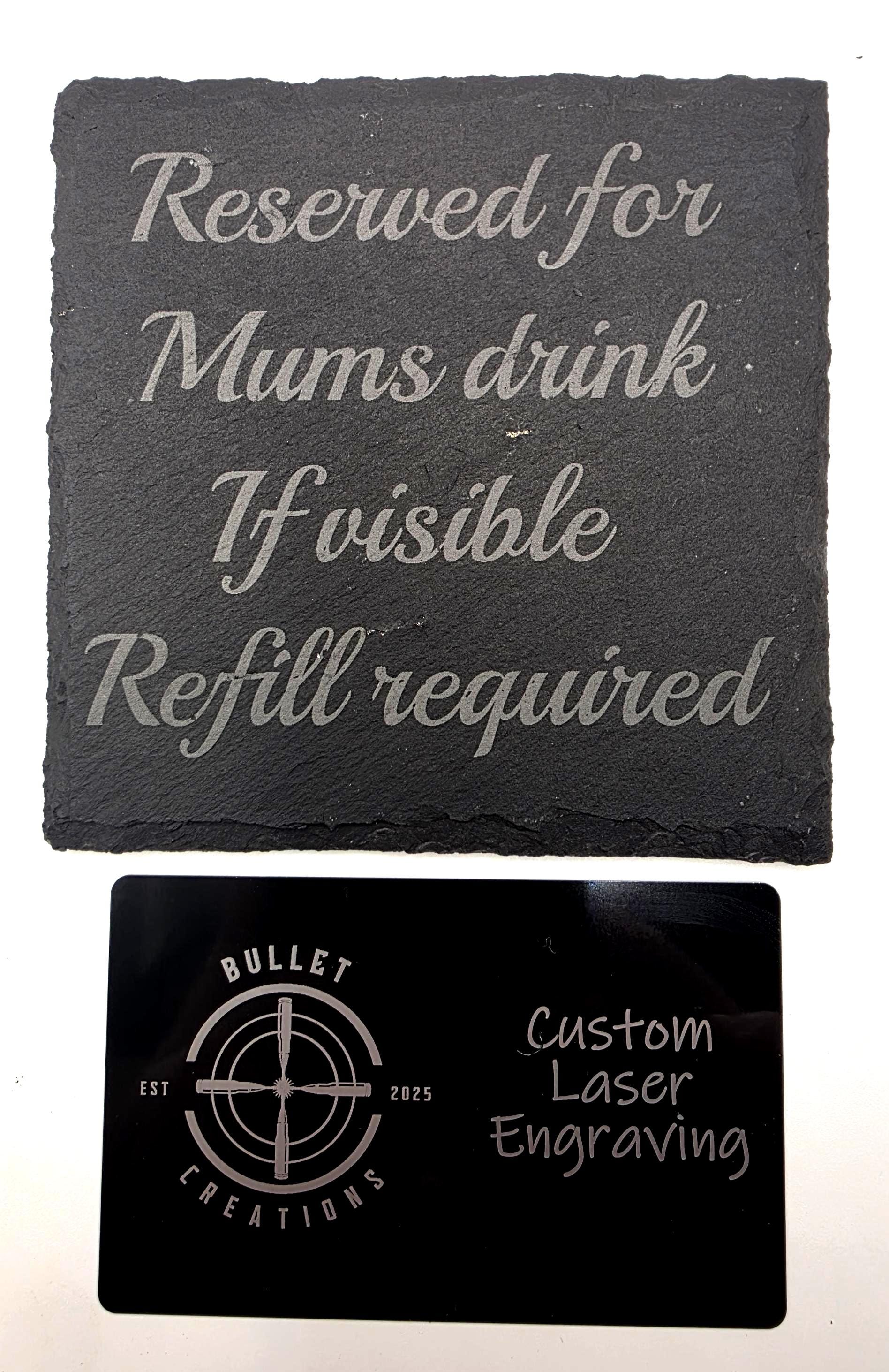 Mothers Day slate coasters