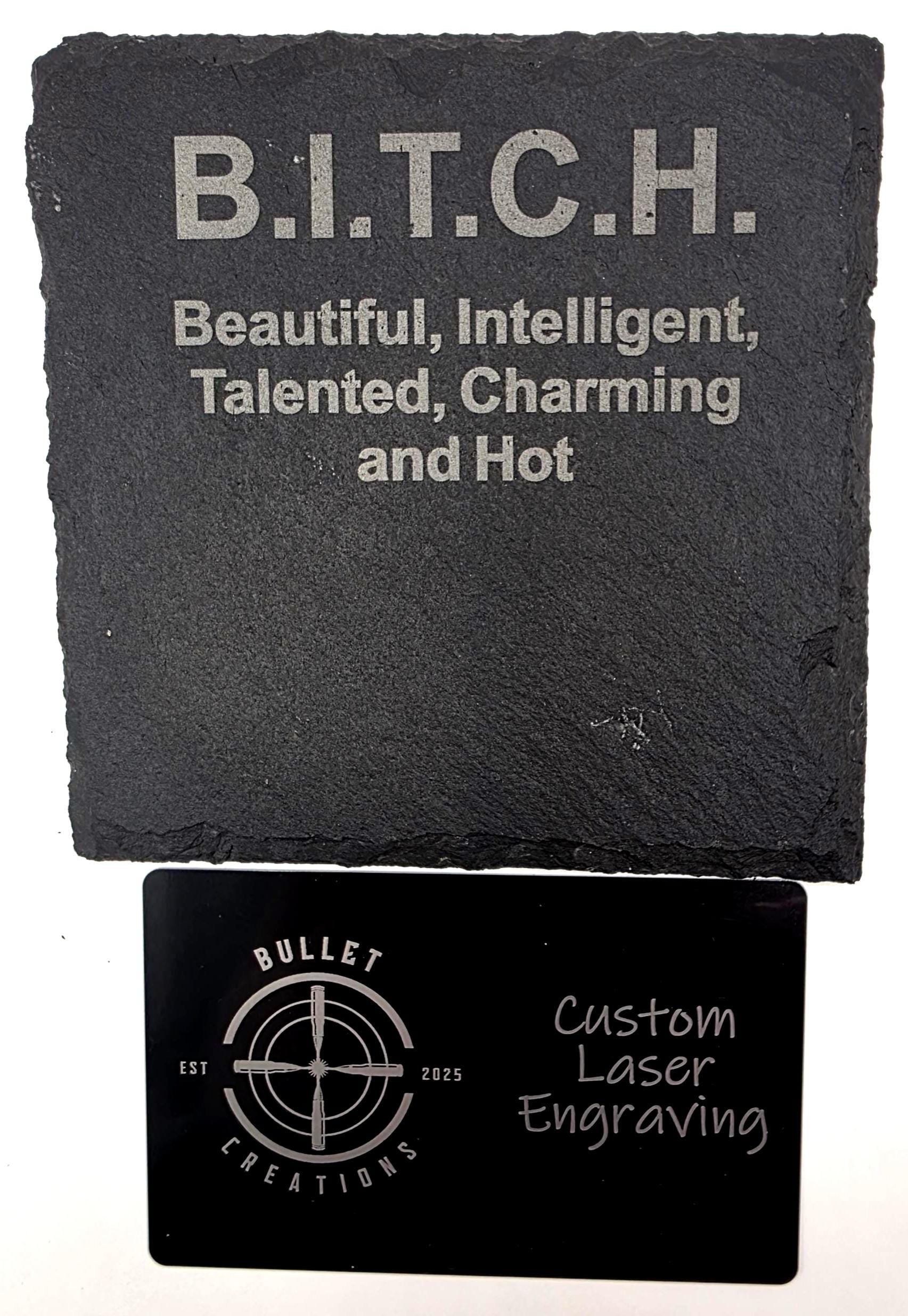 Word of the Day slate coasters