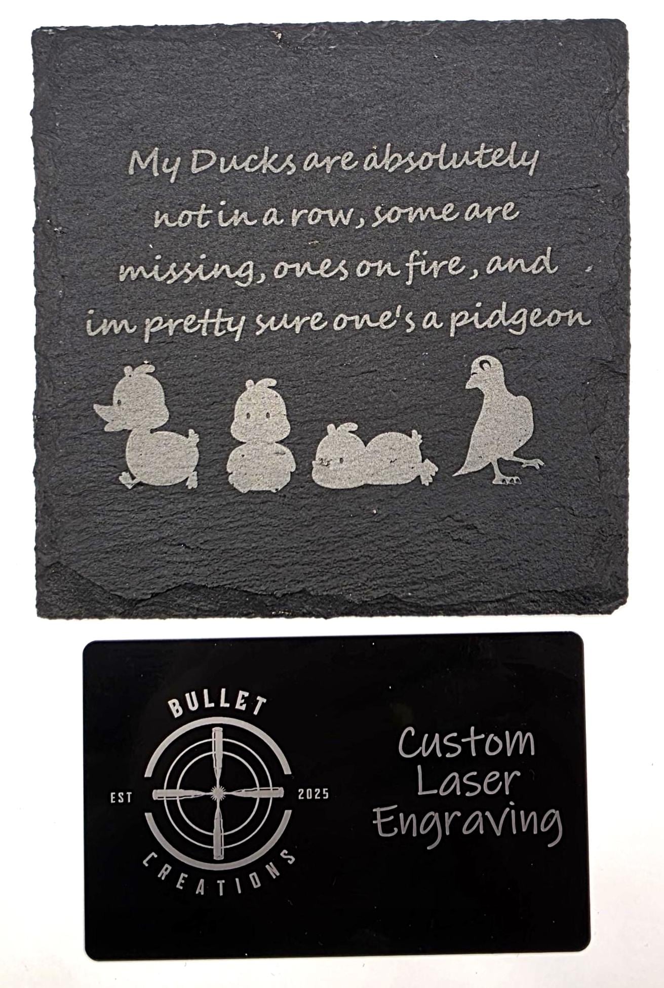 Funny slate coasters