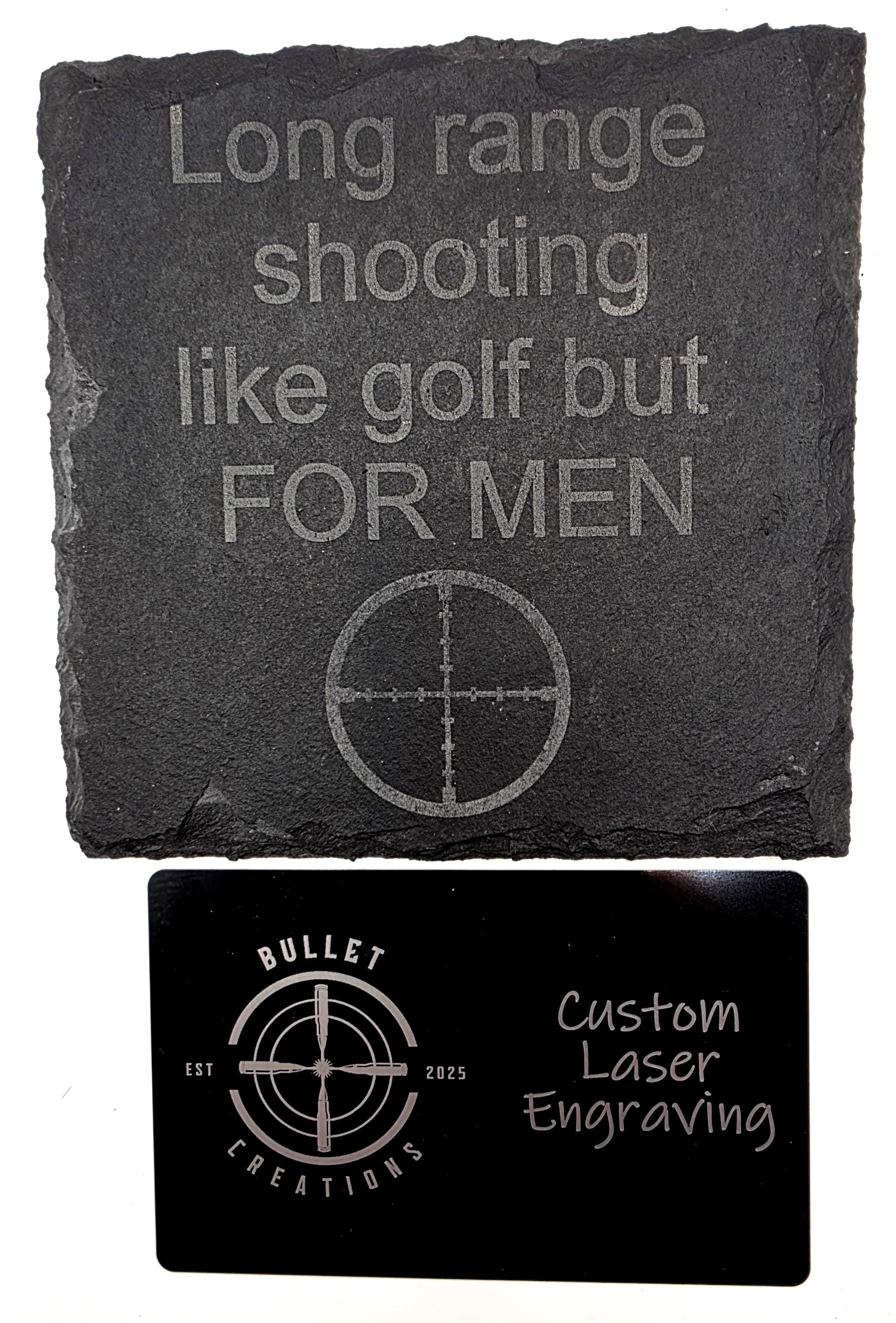 Shooting sports slate coasters