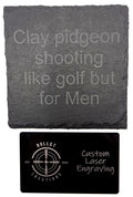 Shooting sports slate coasters