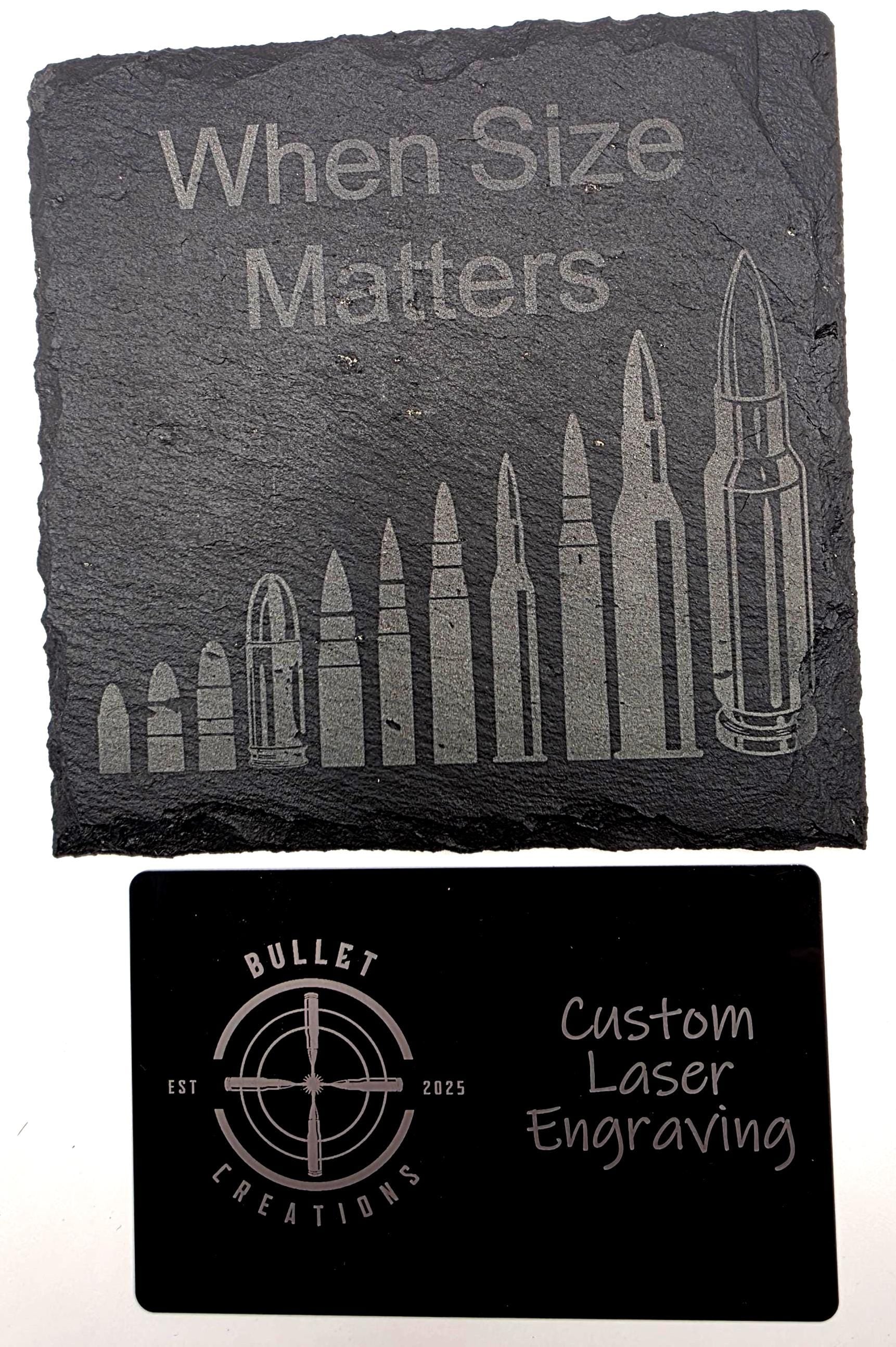 Shooting sports slate coasters