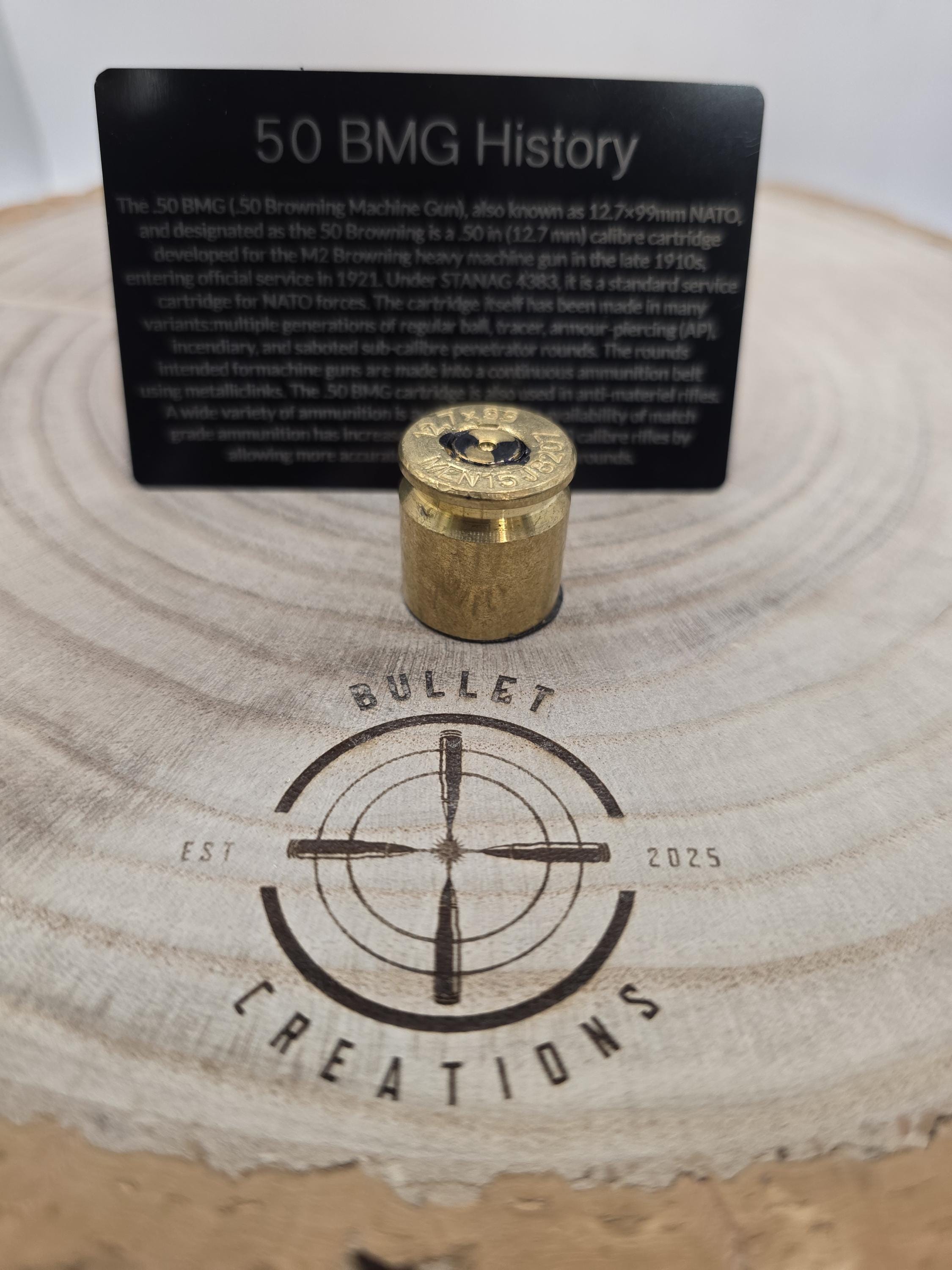 Upcycled Bullet Case Fridge Magnets - 50 BMG / 50 Cal make a statement