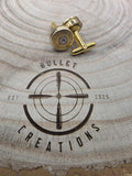 338 Brass Cufflinks, Fired Cartridge Jewellery