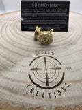 50 BMG Brass Cufflinks, Fired Cartridge Jewellery go big or go home