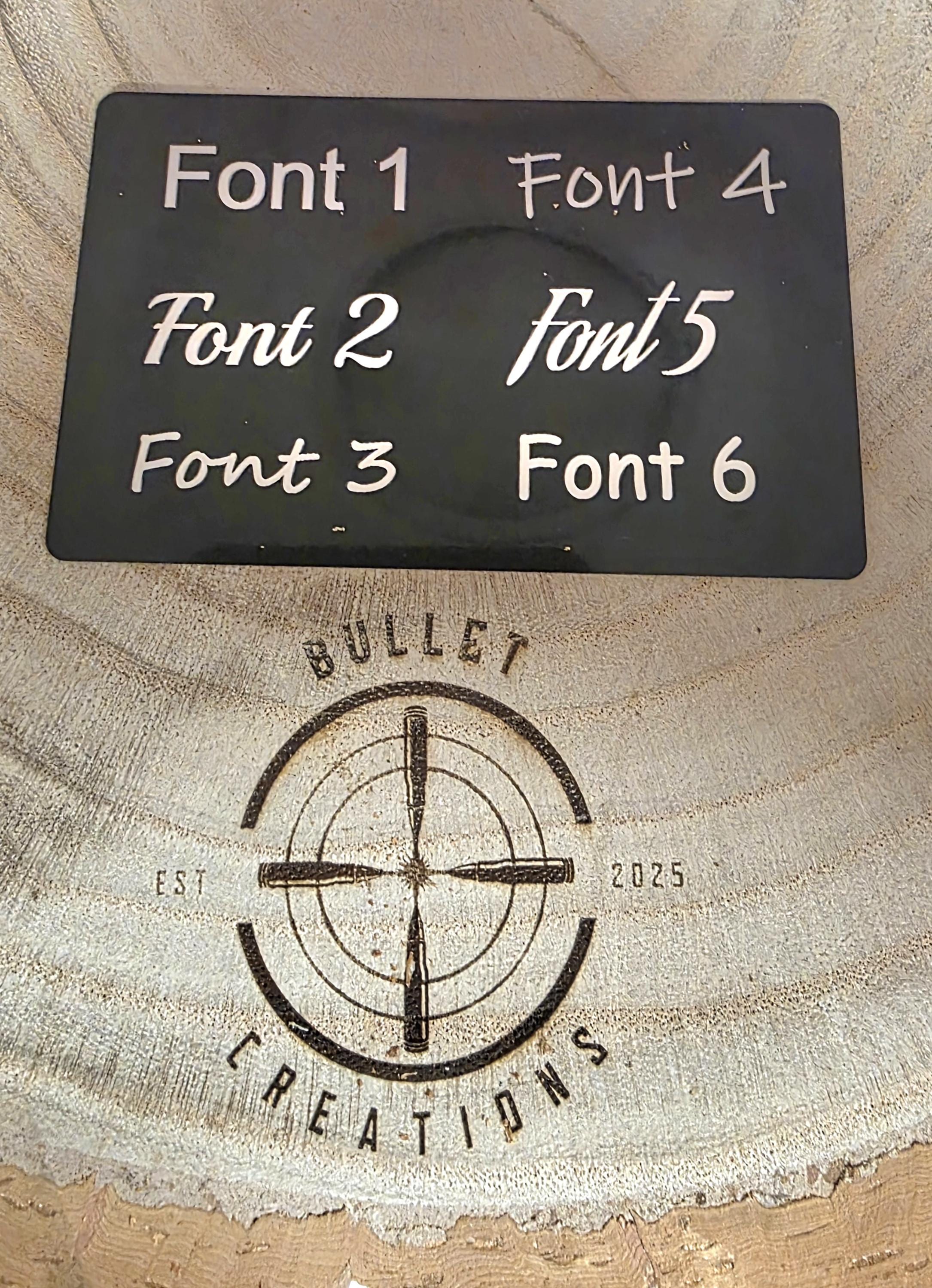 Personalised bullet pen made from fired 2x7.62 bullet cases